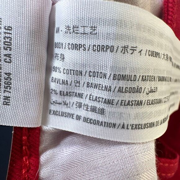 Hollister Jeans Womens 15S Red High rise Vintage Flare Wide Leg Hippie Boho NEW - Picture 9 of 10